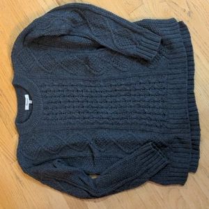 Madewell grey roomy cotton blend sweater